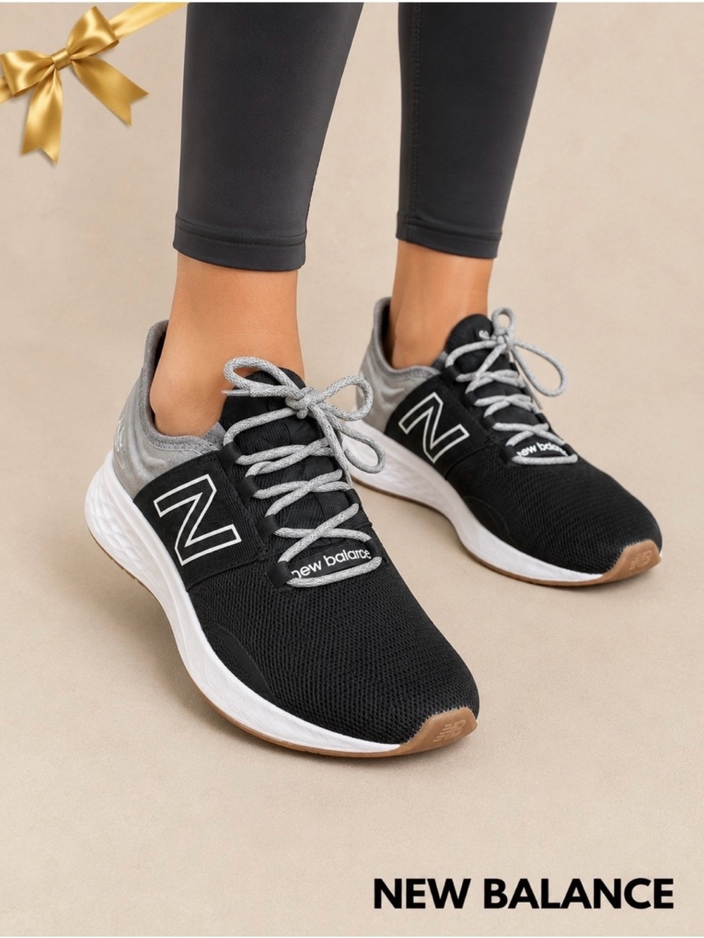 New Balance Fresh Foam Wroavtk Women's Black & Gray Athletic Sneakers Size 10.5